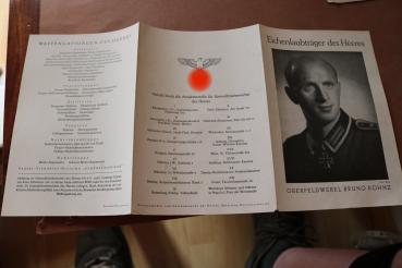 Preview: Broschüre Eichenlaubträger des Heeres - Oberfeldwebel Bruno Kohnz